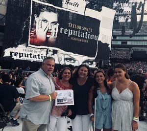 George attended Taylor Swift Reputation Stadium Tour on Jul 27th 2018 via VetTix 