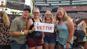 Scott attended Taylor Swift Reputation Stadium Tour on Jul 27th 2018 via VetTix 
