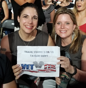 Jessica attended Taylor Swift Reputation Stadium Tour on Jul 28th 2018 via VetTix 