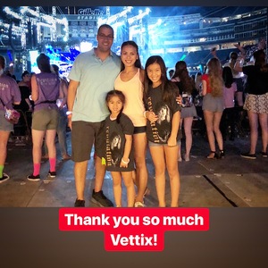 Espirito attended Taylor Swift Reputation Stadium Tour on Jul 28th 2018 via VetTix 