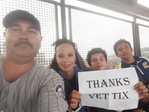 Miguel attended Colorado Rockies vs. Seattle Mariners - MLB - Military Appreciation on Jul 15th 2018 via VetTix 