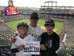 Christopher attended Colorado Rockies vs. Seattle Mariners - MLB - Military Appreciation on Jul 15th 2018 via VetTix 