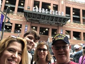 Thompson attended Colorado Rockies vs. Seattle Mariners - MLB - Military Appreciation on Jul 15th 2018 via VetTix 