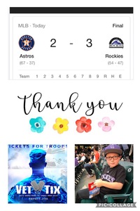 Colorado Rockies vs. Houston Astros - MLB