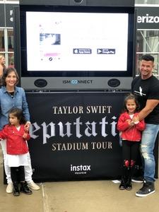 David attended Taylor Swift Reputation Stadium Tour on Jul 22nd 2018 via VetTix 