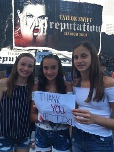 John R. attended Taylor Swift Reputation Stadium Tour on Jul 20th 2018 via VetTix 