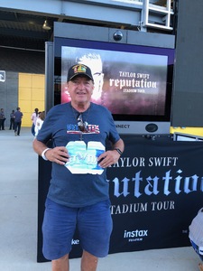 Ted attended Taylor Swift Reputation Stadium Tour on Jul 20th 2018 via VetTix 