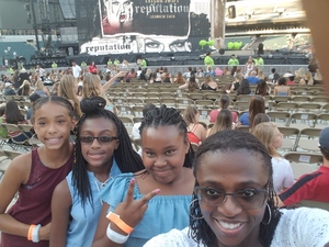 Teiana attended Taylor Swift Reputation Stadium Tour on Jul 13th 2018 via VetTix 