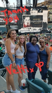 Sandra attended Taylor Swift Reputation Stadium Tour on Jul 13th 2018 via VetTix 