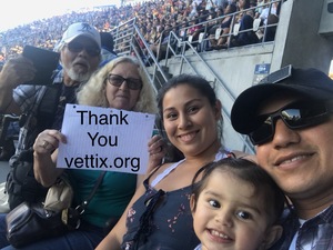 Francisco attended Kenny Chesney: Trip Around the Sun Tour With Old Dominion on Jul 7th 2018 via VetTix 