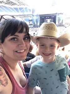 Hanni attended Kenny Chesney: Trip Around the Sun Tour With Old Dominion on Jul 7th 2018 via VetTix 