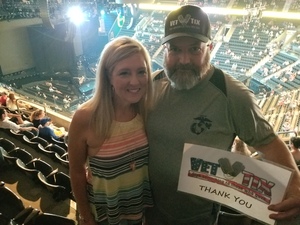 Frederick attended Tim McGraw & Faith Hill Soul2Soul the World Tour 2018 - Country on Jul 14th 2018 via VetTix 