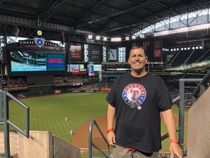 Jason Cyrus attended Arizona Diamondbacks vs. Texas Rangers - MLB on Jul 30th 2018 via VetTix 
