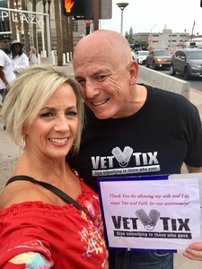 KEVIN SARGENT attended Tim McGraw & Faith Hill Soul2Soul the World Tour 2018 on Jul 20th 2018 via VetTix 