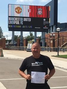 William attended Manchester United vs. Liverpool FC - International Champions Cup 2018 on Jul 28th 2018 via VetTix 