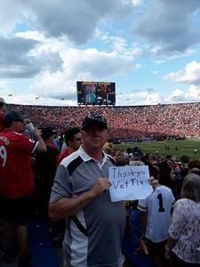 francis attended Manchester United vs. Liverpool FC - International Champions Cup 2018 on Jul 28th 2018 via VetTix 