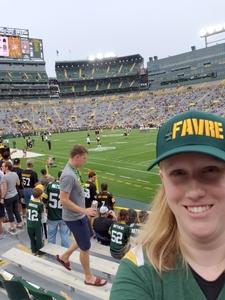Scott attended Green Bay Packers vs. Pittsburgh Steelers - NFL Preseason on Aug 16th 2018 via VetTix 