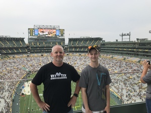 Tiim Hershberger attended Green Bay Packers vs. Pittsburgh Steelers - NFL Preseason on Aug 16th 2018 via VetTix 