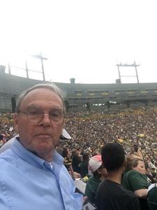 Stewart attended Green Bay Packers vs. Pittsburgh Steelers - NFL Preseason on Aug 16th 2018 via VetTix 