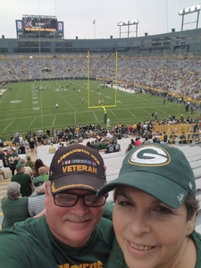 Terran attended Green Bay Packers vs. Pittsburgh Steelers - NFL Preseason on Aug 16th 2018 via VetTix 