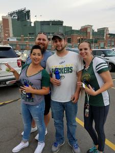 Brad and Sarah attended Green Bay Packers vs. Pittsburgh Steelers - NFL Preseason on Aug 16th 2018 via VetTix 