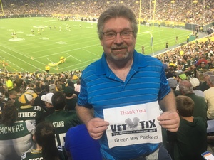 Ron attended Green Bay Packers vs. Pittsburgh Steelers - NFL Preseason on Aug 16th 2018 via VetTix 