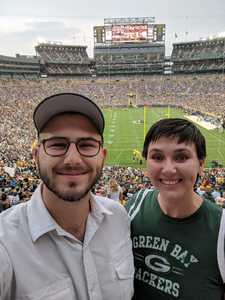 christine attended Green Bay Packers vs. Pittsburgh Steelers - NFL Preseason on Aug 16th 2018 via VetTix 