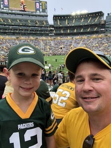 Steven attended Green Bay Packers vs. Pittsburgh Steelers - NFL Preseason on Aug 16th 2018 via VetTix 