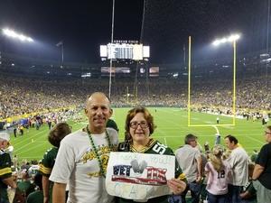 Tricia attended Green Bay Packers vs. Pittsburgh Steelers - NFL Preseason on Aug 16th 2018 via VetTix 