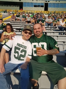 Brian Meindl attended Green Bay Packers vs. Pittsburgh Steelers - NFL Preseason on Aug 16th 2018 via VetTix 