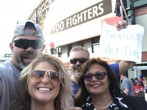 Eliodoro attended Foo Fighters on Jul 30th 2018 via VetTix 