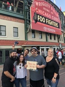 Kevin attended Foo Fighters on Jul 30th 2018 via VetTix 