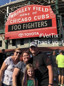 Anthony attended Foo Fighters on Jul 30th 2018 via VetTix 