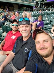 Corey attended Colorado Rockies vs. Pittsburgh Pirates - MLB on Aug 6th 2018 via VetTix 