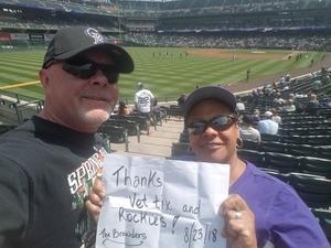 Horace attended Colorado Rockies vs San Diego Padres - MLB on Aug 23rd 2018 via VetTix 