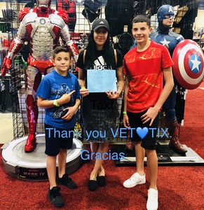 Juan attended Infinity Toy and Comic Con on Aug 25th 2018 via VetTix 