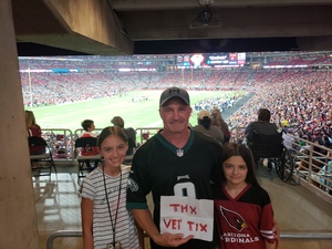 Christopher attended Arizona Cardinals vs. Denver Broncos - NFL Preseason on Aug 30th 2018 via VetTix 