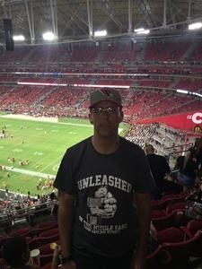 Anthony attended Arizona Cardinals vs. Denver Broncos - NFL Preseason on Aug 30th 2018 via VetTix 