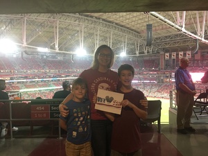 Adrean attended Arizona Cardinals vs. Denver Broncos - NFL Preseason on Aug 30th 2018 via VetTix 