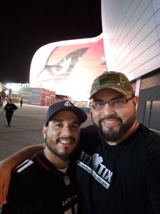Thomas attended Arizona Cardinals vs. Denver Broncos - NFL Preseason on Aug 30th 2018 via VetTix 