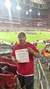 Ramon attended Arizona Cardinals vs. Denver Broncos - NFL Preseason on Aug 30th 2018 via VetTix 