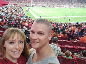Kara attended Arizona Cardinals vs. Denver Broncos - NFL Preseason on Aug 30th 2018 via VetTix 