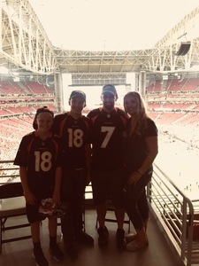 Brent attended Arizona Cardinals vs. Denver Broncos - NFL Preseason on Aug 30th 2018 via VetTix 
