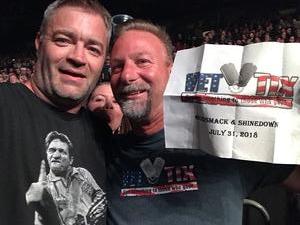 James attended Godsmack / Shinedown with special guests Like A Storm on Jul 31st 2018 via VetTix 