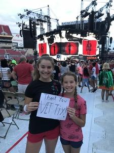 Bernard attended Taylor Swift Reputation Stadium Tour on Aug 14th 2018 via VetTix 