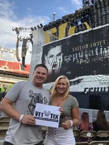 Ryan attended Taylor Swift Reputation Stadium Tour on Aug 14th 2018 via VetTix 