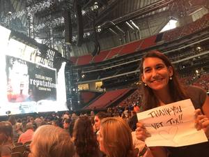 Frank attended Taylor Swift Reputation Stadium Tour - Pop on Aug 10th 2018 via VetTix 