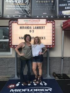 Megan Tierney attended Miranda Lambert and Little Big Town: the Bandwagon Tour - Country on Aug 3rd 2018 via VetTix 
