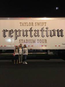 KELLY G attended Taylor Swift Reputation Stadium Tour - Pop on Aug 31st 2018 via VetTix 