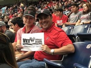 Raul attended 2018 Advocare Texas Kickoff - Ole Miss vs. Texas Tech - NCAA Football on Sep 1st 2018 via VetTix 